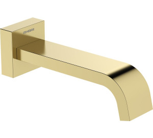CAÑO MURAL BAÑO CUADRADO BRUSHED PVD GOLD
